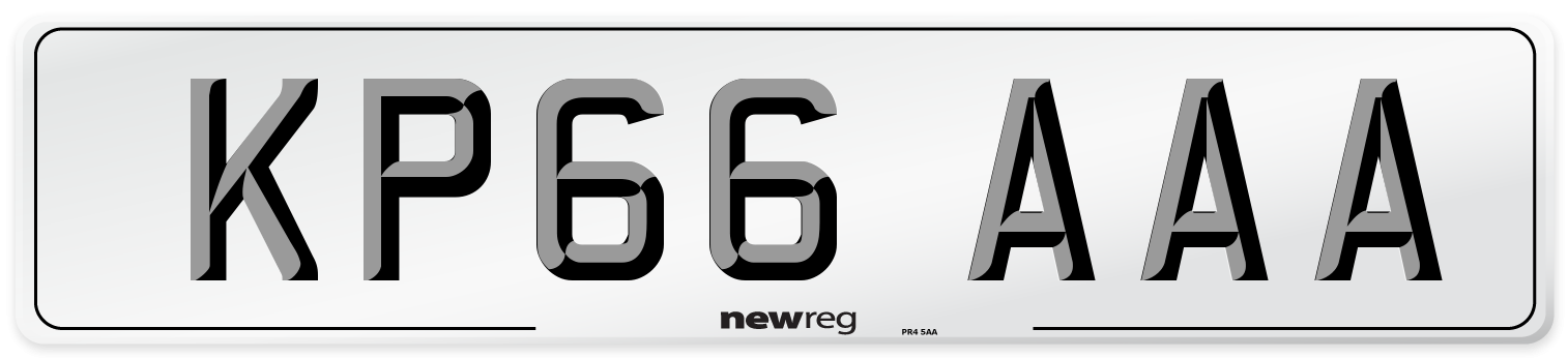 KP66 AAA Number Plate from New Reg